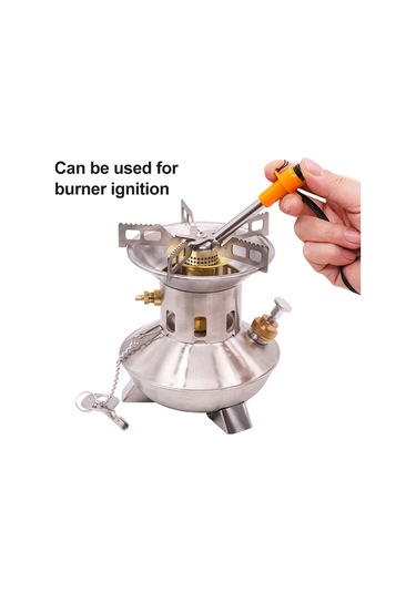 Yuntech01 Taşınabilir Pil Gerektirmeyen Fırtına Alevi Çakmak, Dışarıda Ve Evde Kullanıma Uygun, Islak Durumda Etkili, Çelik + Plastik Malzeme, Taşıma İpi İçeren Ocak Aksesuarı Gümüş