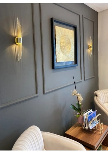 Şanled Merdiven Modeli Metal Çift Yönlü Duvar Aydınlatma Aplik-pilli Beyaz