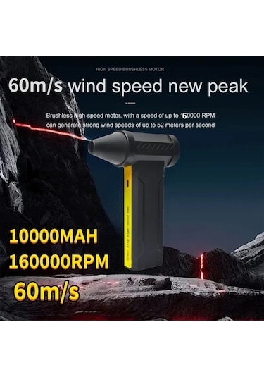 Jl Yeni 160000 Rpm Süper Rüzgar 60 M/s Mini Turbo Jet Fan 10000