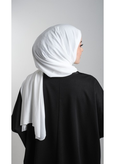 Krem Pratik Hazır Geçmeli Eşarp Sandy Kumaş Sade 1817_40 Çok Renkli