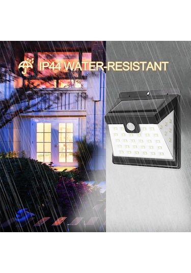 Cbtx 40-led Bahçe Lambası İnsan İndüksiyon Işık Dış Mekan Güneş Hareket Sensörü Duvar Işığı Diğer
