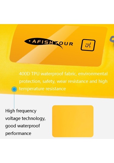 Sones Afıshtour Fw2061 5l Su Geçirmez Sürüklenen Akış Çantası Katlanır Depolama Kovası Paketi Yeşil