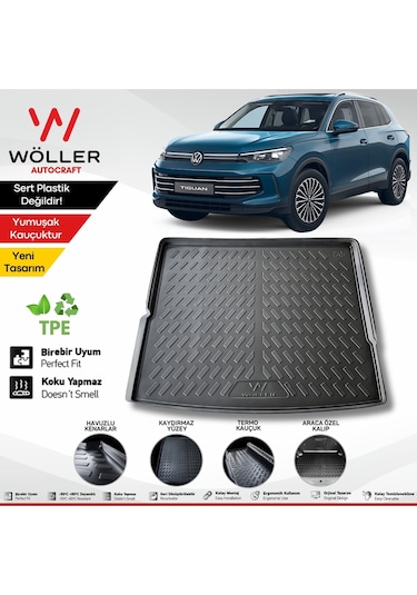 Volkswagen Tiguan Bagaj Havuzu 2024 Sonrası 3d Wöller Ultraflex Esnek
