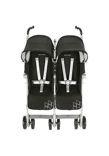 Twin Techno İkiz Bebek Arabası Black Gri