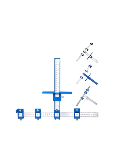Ağaç İşleme Yardımı Alet Sapı Yumruk Bulucu Dolap Kapı Deliği Açıcı Tüm Alüminyum Alaşımlı