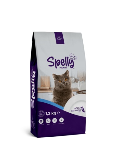 Spelly Balıklı Yetişkin Kedi Maması 1200 G