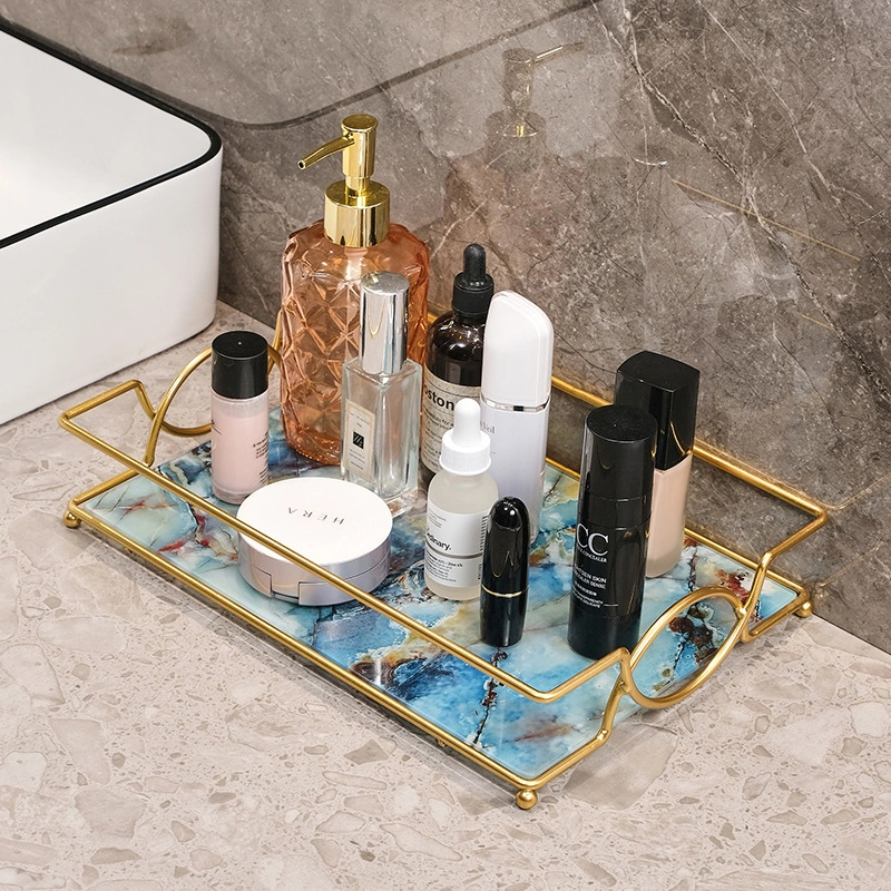 Monyee Banyo Tahtası Cam Ve Demir Malzeme, 3-5 Kg Yük Tutumu, Delme Olmadan Kurulum, Kozmetik Ve Bakım Ürünleri İçin Konforlu Depolama Küçük Boy Tek Katlı Gökkuşağı Desenli Diğer