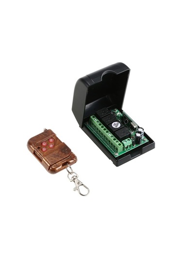 Pazly Akıllı Ev 433mhz Rf 12v 4 Kanal Kod Öğrenmeli Röle 100m Menzilli Kumanda 1527 Diğer Diğer