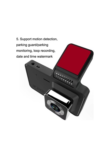 Xh-v2 4 İnç Sürüş Kaydedici Hd Gece Görüşlü Ücretsiz Kurulumlu Araç Kamerası, Stil: Düğmeli Model Tek Kayıt