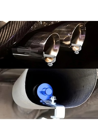 Dashanshop Siyah 1 Adet Alüminyum Alaşım Türbülörlü Egzoz Düdüğü Araba Kamyon Suv Ses Sistemi Yükseltme