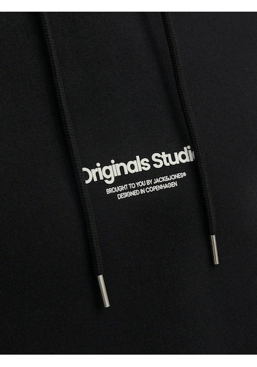 Jack & jones Kapüşonlu Rahat Kesim Siyah Erkek Sweat 12241687 001