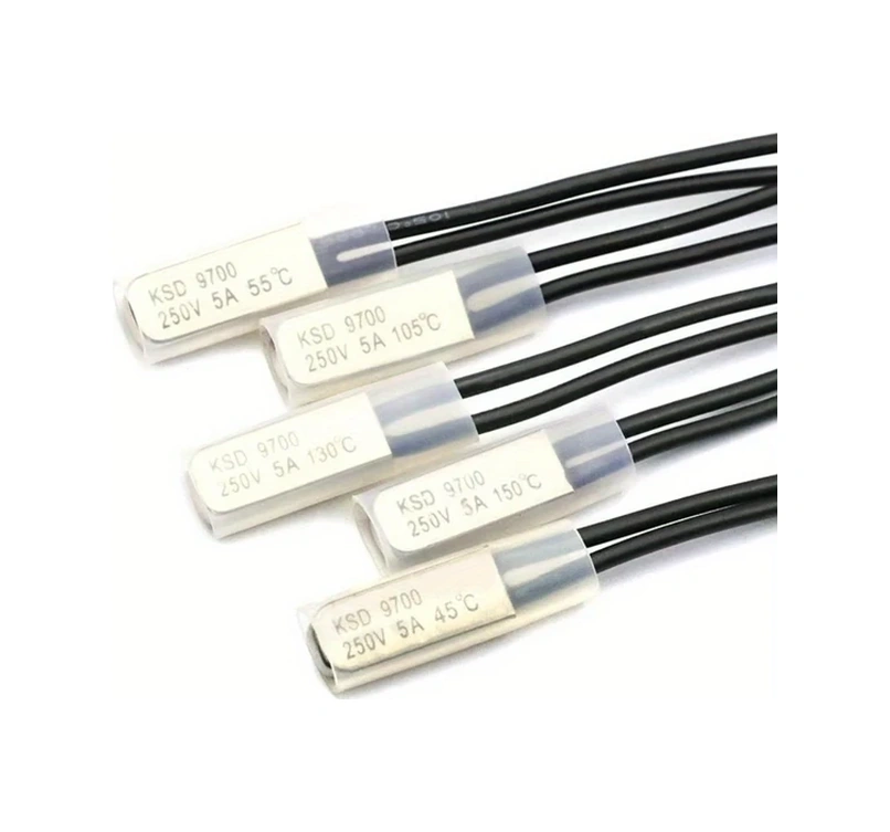Meridiangoods 5 Adet Ksd9700 50c Nc Termostat Metal Sıcaklık Anahtarı 5a250v