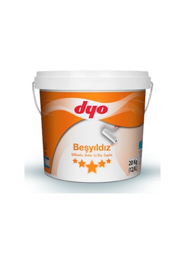 Dyo Beşyıldız Silikonlu İç Dış Cephe Astarı Beyaz 20 Kg (418179852)