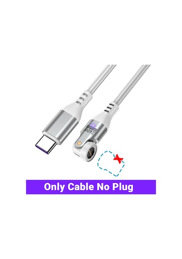 Aufu 240w Manyetik Usb C Kablosu 100w Pd 3.1 Hızlı Şarj Macbook İpad iPhone Uyumlu, Uyumlu, 15 İçinblack1m