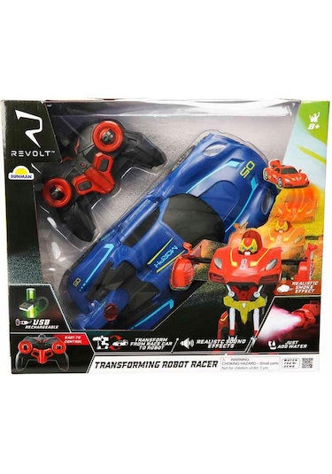 Transforming Robot Racer Uzaktan Kumandalı Sesli Ve Işıklı Robotl Çok Renkli