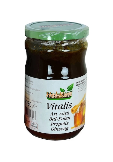 Vitalis Arı Sütü Bal Polen Propolis Ginsengli Bitkisel Macunnu 780 Gr