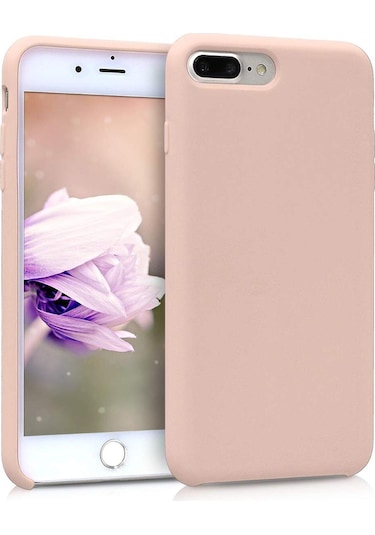 İphone Uyumlu 7 Plus / 8 Plus Lansman Kılıf İçi Kadife Leke Tutmaz Yüksek Kalite Bej