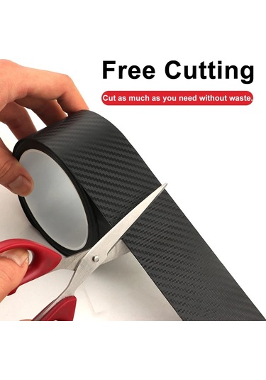 3d Karbon Fiber Araba Etiket Su Geçirmez Çizilmez Koruyucu Film Dıy Araba 10cm 3m Diğer