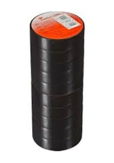 3m Elektrik Bantı Izole Bant -Siyah- 10 Adet