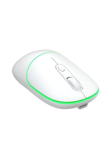 Lecoo WS210 Kablosuz 1600DPI 6 Tuşlu Çift Modlu RGB Şarj Edilebilir Sessiz Mouse