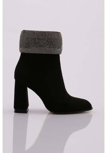 Dgn 9031 Kadin Topuklu Bot 9031-2219-R1680 Siyah