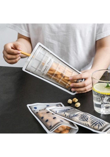 Neevoyu 4 Adet Rehberli Depolama Çantası - Pe Malzeme, Leakproof & Nem Engellici, Ev/seyahat/outdoor Kullanımı İçin Meyve-atıştırmalık Muhafaza Diğer