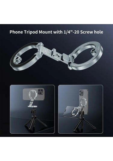 Tysm Joyjadehub Çift Taraflı Manyetik Telefon Tutucu W Coldshoe, Kompakt, Ayarlanabilir, Uzun Servis Ömrü 1pc