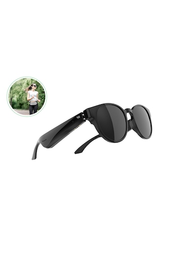 Wiami Akıllı Güneş Gözlüğü - Bluetooth, Sesli Komut Ve Stereo Hoparlör Siyah