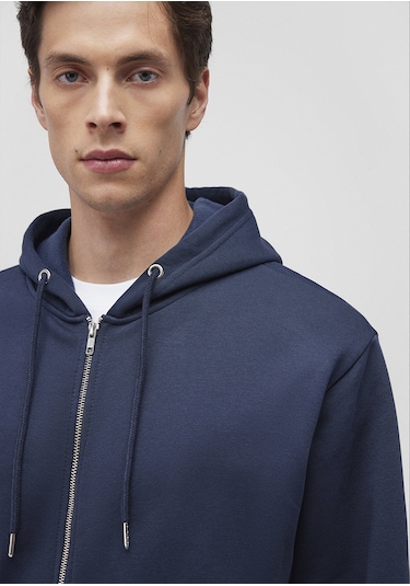 Mavi - Kapüşonlu Fermuarlı Lacivert Basic Sweatshirt 0s10277-70490 Lacivert