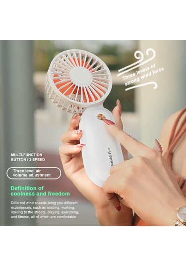 Kosona F-158 Mavi Kolye Tipi Mini Fan: 35cm Askı Kablosu, 3 Hız Seviyesi, 1200mah Pil, Tek Tuş Kontrol, Serbest Eller Soğutma