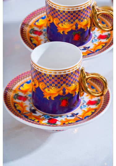 Riviera 6 Kişilik Kahve Fincanı Takımı - 90 Ml renkli