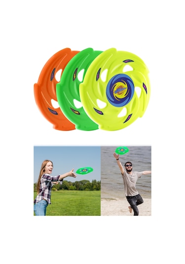 Frisbee Frizbi Fırlatma Diski Disk Atma Oyunu Çocuk Yetişkin Plaj Bahçe Oyuncak 24 cm 3LÜ