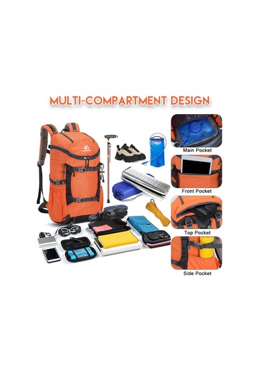 Weikani Yürüyüş Bisiklete Binme Koşu Için Hidrasyon Sırt Çantası Turuncu