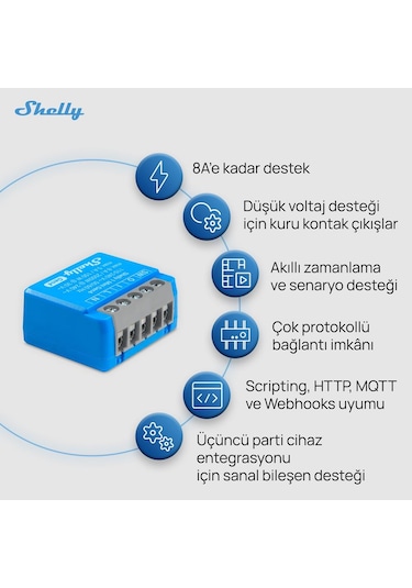Shelly 1 Mini Gen4 Akıllı Röle
