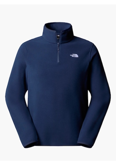 The North Face M Glacier Fleece 1/4 Zip Erkek Polar Lacivert