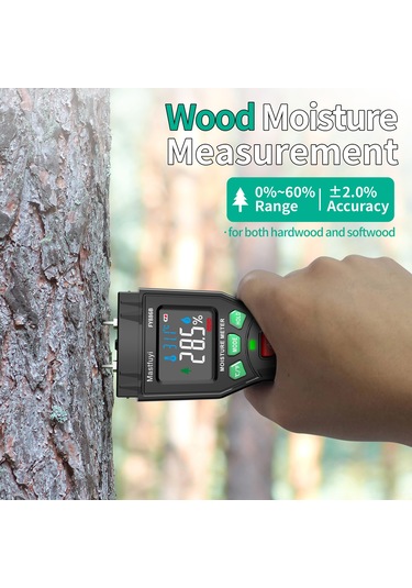 Xiyyadms Mastfuyi Fy886b İğne Tipi Nem Ölçer, Hızlı Doğru Ölçüm, Görsel Gösterge, Ahşap-kirpi-malzeme-çimento-kuru Duvar İçin, Pil Yok, Siyah+yeşil