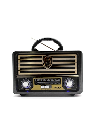 Meier M-113Bt Nostaljik Usb-Tfcard-Bluetooth Destekli Fm Radyo