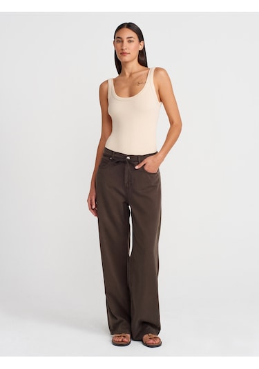 Dilvin 21053 Askılı Bodysuit-taş Taş
