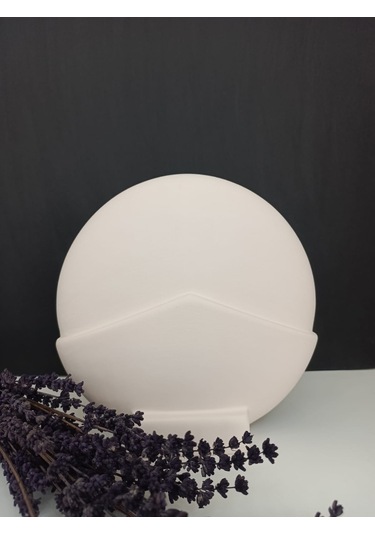 Skandinav Tarzı Yuvarlak El Yapımı Doğal Ham Beyaz Obje, Ev Dekoru