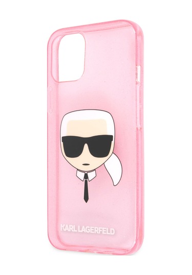 Apple Uyumlu iPhone 11 Kılıf Karl Lagerfeld Transparan Head Dizayn Kapak