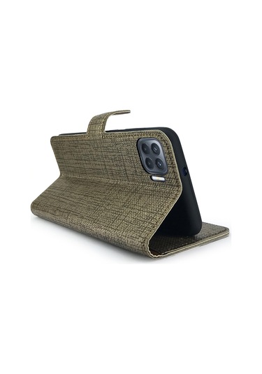 Oppo Reno4 Lite Kilif Fitcase Fabric Kapakli Cüzdanli 514449249