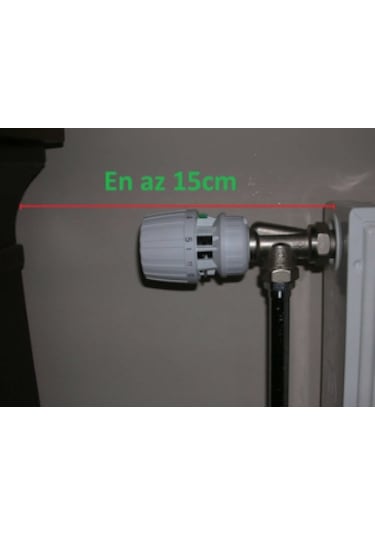 Danfoss Uk Yatay Beyaz Termostatik Radyatör Vanası Gövde+kafa 1/2"