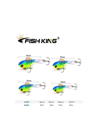 Balık Kral Kış Buz Balıkçılık Cazibesi Dengeleyici 3d Gözler Jig Yem Sert Cazibesi Jig Dengeleyiciler Balıkçılık Yem Levrek Ve Pike Yakalamak İçin 003-38mm-4g