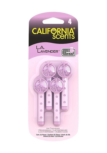 California Scents® Vent Stick "LA Lavender " Kalorifer Geçme Koku 4'lü Set