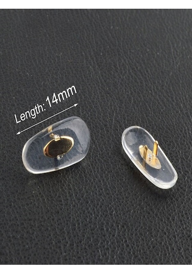 2 Çift Gözlük Silikon Gold Rayban Uyumlu Kancalı Burunluk