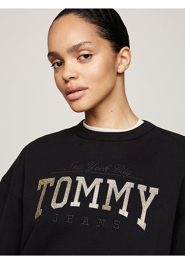Tommy Hilfiger Tjw Nw Bxy Glıtter Varsıty Crew