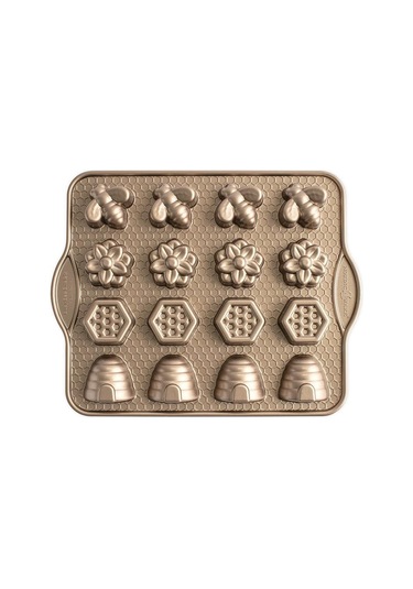 Nordicware Meşgul Arılar Mini Kek Kalıbı 94777 Altın