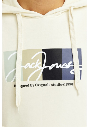 Jack & Jones Erkek Sweat 12262421 Bej Bej