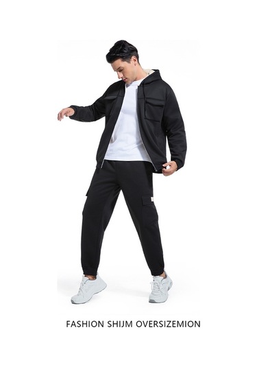 Sonbahar Ve Kış İçin Erkek Polar Astarlı, Kalınlaştırılmış, Sıcak Ceket Gri