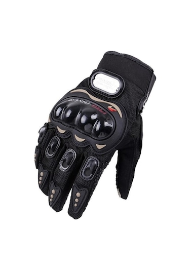 Probiker Unisex Siyah Korumalı Motosiklet Eldiveni
